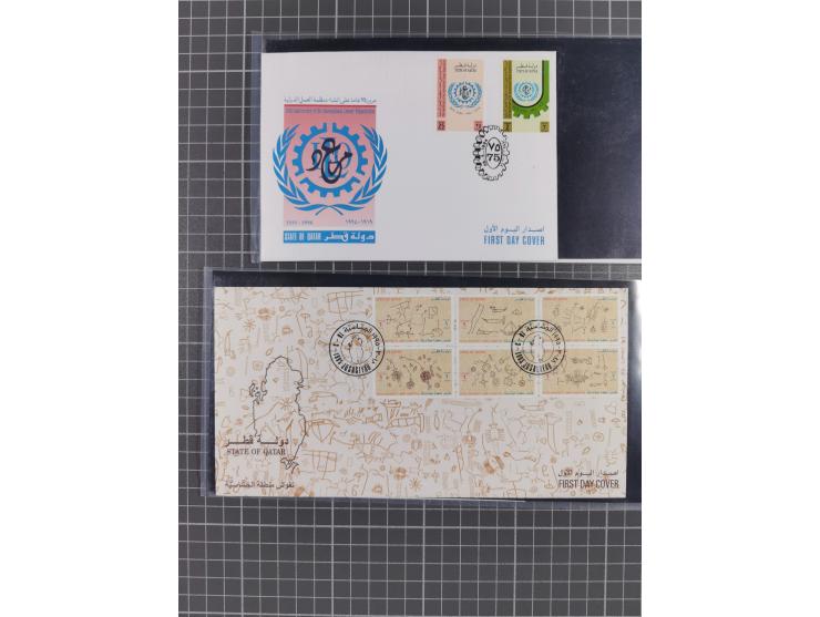 1980/2006 (ca.), collection of FDCs with some better and topical issues, in box