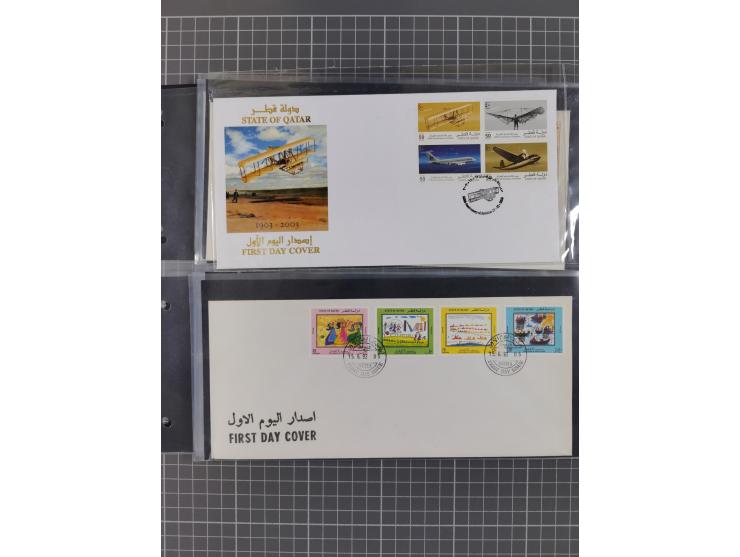 1980/2006 (ca.), collection of FDCs with some better and topical issues, in box