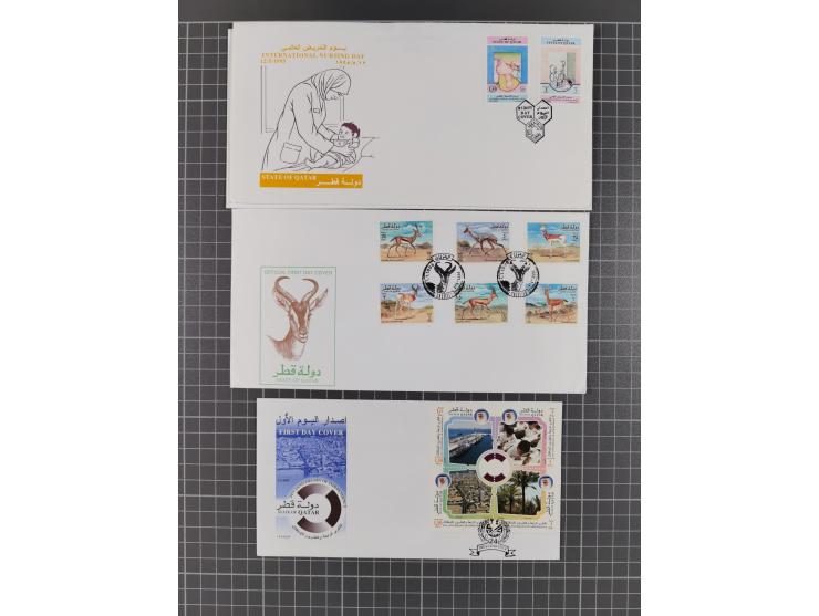 1980/2006 (ca.), collection of FDCs with some better and topical issues, in box