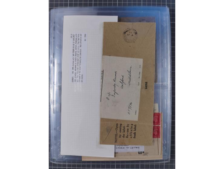 1940/44, interessante Sammlung mit über 60 Briefen und Karten, meist mit Kanalinseln-Bezug, dabei viele bessere wie fünf Feld