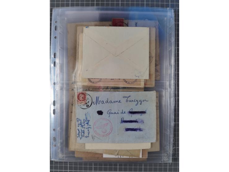 1940/44, interessante Sammlung mit über 60 Briefen und Karten, meist mit Kanalinseln-Bezug, dabei viele bessere wie fünf Feld