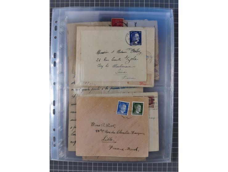 1940/44, interessante Sammlung mit über 60 Briefen und Karten, meist mit Kanalinseln-Bezug, dabei viele bessere wie fünf Feld