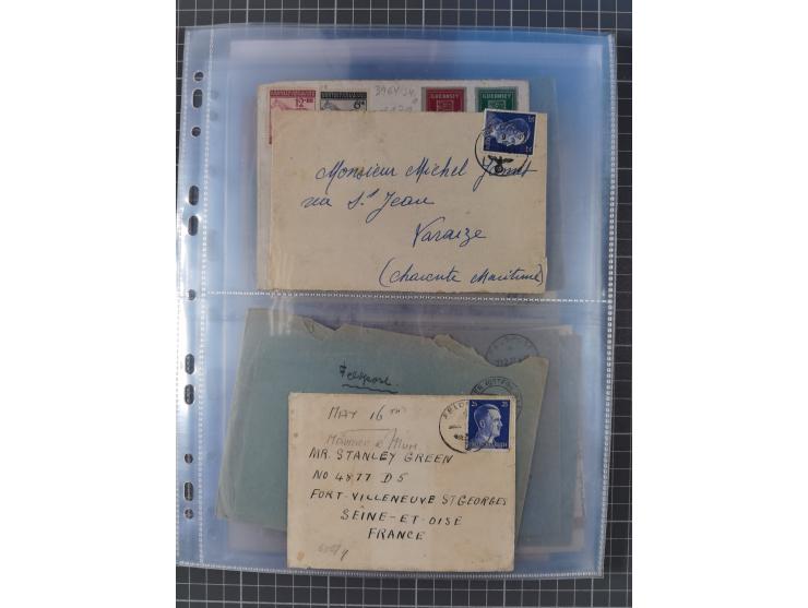 1940/44, interessante Sammlung mit über 60 Briefen und Karten, meist mit Kanalinseln-Bezug, dabei viele bessere wie fünf Feld