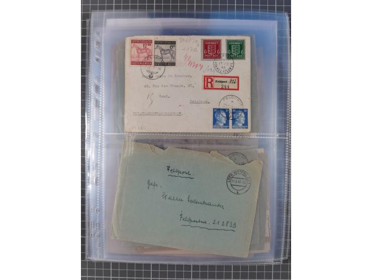 1940/44, interessante Sammlung mit über 60 Briefen und Karten, meist mit Kanalinseln-Bezug, dabei viele bessere wie fünf Feld