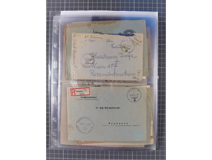 1940/44, interessante Sammlung mit über 60 Briefen und Karten, meist mit Kanalinseln-Bezug, dabei viele bessere wie fünf Feld
