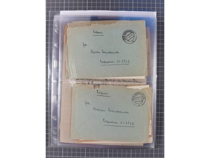 1940/44, interessante Sammlung mit über 60 Briefen und Karten, meist mit Kanalinseln-Bezug, dabei viele bessere wie fünf Feld