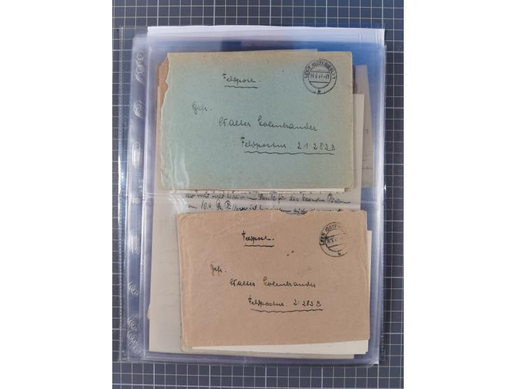 1940/44, interessante Sammlung mit über 60 Briefen und Karten, meist mit Kanalinseln-Bezug, dabei viele bessere wie fünf Feld