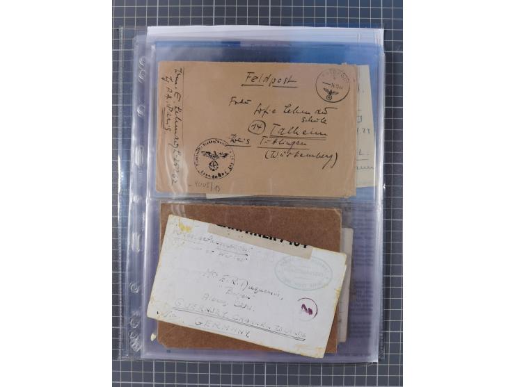 1940/44, interessante Sammlung mit über 60 Briefen und Karten, meist mit Kanalinseln-Bezug, dabei viele bessere wie fünf Feld