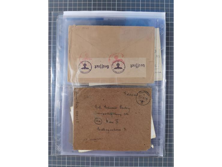 1940/44, interessante Sammlung mit über 60 Briefen und Karten, meist mit Kanalinseln-Bezug, dabei viele bessere wie fünf Feld