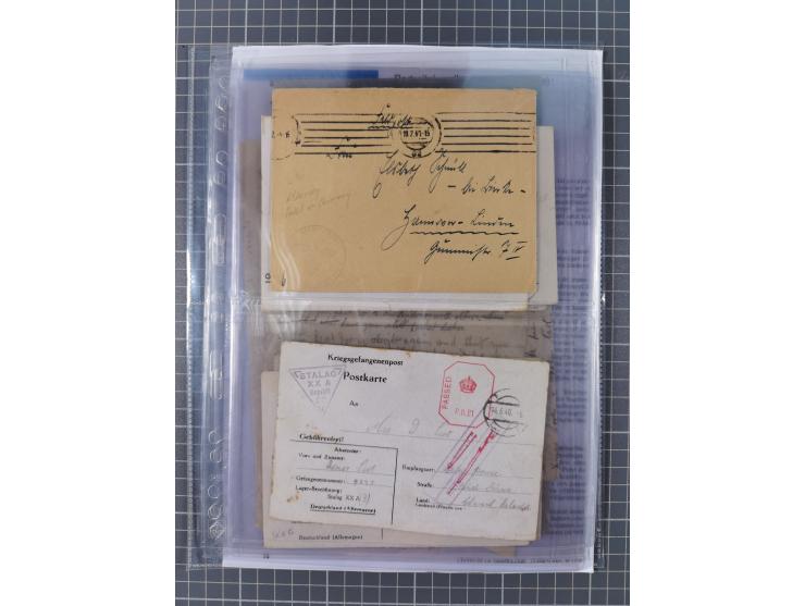 1940/44, interessante Sammlung mit über 60 Briefen und Karten, meist mit Kanalinseln-Bezug, dabei viele bessere wie fünf Feld