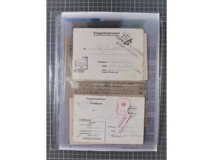 1940/44, interessante Sammlung mit über 60 Briefen und Karten, meist mit Kanalinseln-Bezug, dabei viele bessere wie fünf Feld