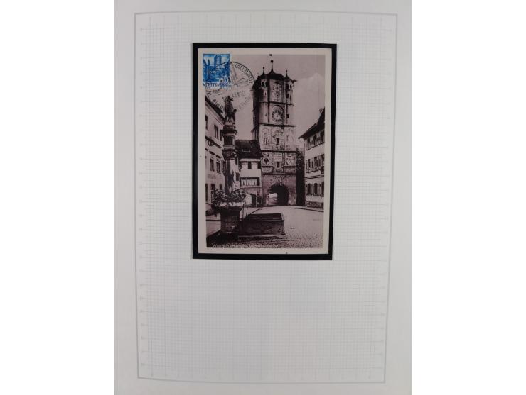 1947/48, postfrische und gestempelte reichhaltige Spezialsammlung der 1. und 2. Freimarken-Ausgabe, dabei ungezähnte Werte, D