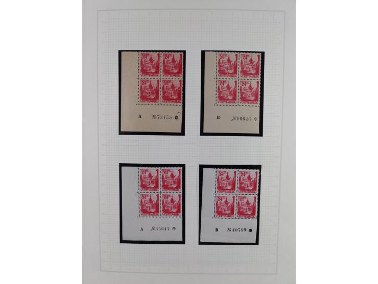 1947/48, postfrische und gestempelte reichhaltige Spezialsammlung der 1. und 2. Freimarken-Ausgabe, dabei ungezähnte Werte, D