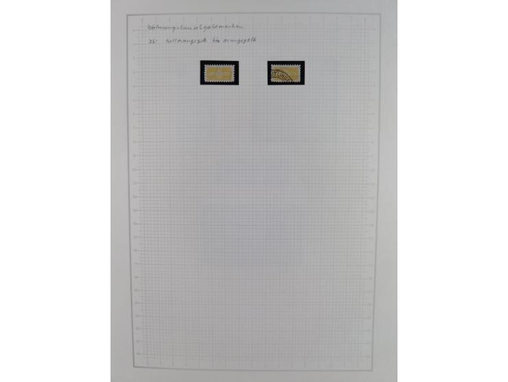 1947/48, postfrische und gestempelte reichhaltige Spezialsammlung der 1. und 2. Freimarken-Ausgabe, dabei ungezähnte Werte, D