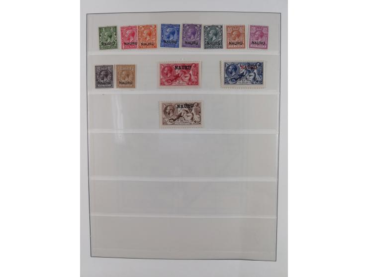 1889/1914, Deutsch-Neuguinea and Marschall-Inseln, ungebrauchte/postfrische und gestempelte Sammlung mit einigen Ganzstücken,