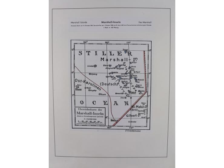 1889/1914, Deutsch-Neuguinea and Marschall-Inseln, ungebrauchte/postfrische und gestempelte Sammlung mit einigen Ganzstücken,