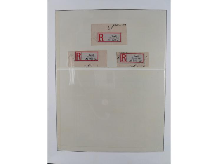 1889/1914, Deutsch-Neuguinea and Marschall-Inseln, ungebrauchte/postfrische und gestempelte Sammlung mit einigen Ganzstücken,