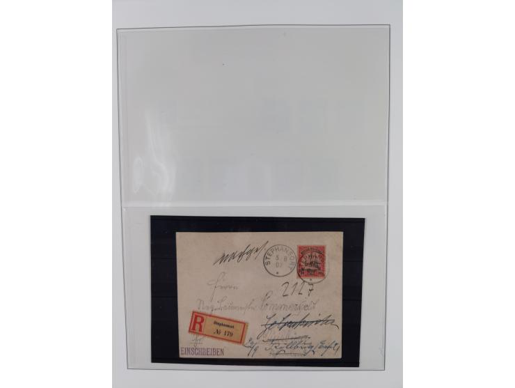 1889/1914, Deutsch-Neuguinea and Marschall-Inseln, ungebrauchte/postfrische und gestempelte Sammlung mit einigen Ganzstücken,