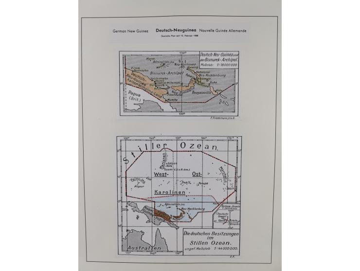 1889/1914, Deutsch-Neuguinea and Marschall-Inseln, ungebrauchte/postfrische und gestempelte Sammlung mit einigen Ganzstücken,
