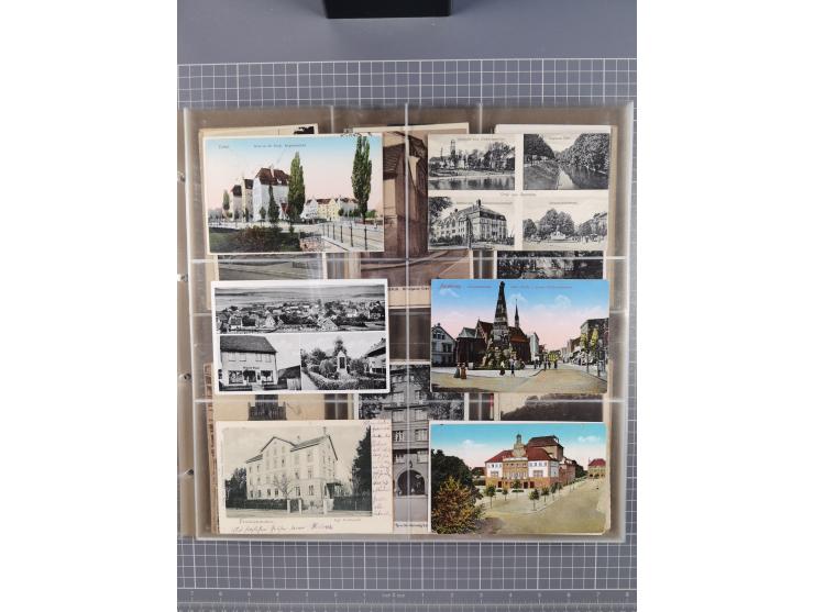 Deutschland: 1900/38, 534 Ansichtskarten, alles Topografie, meist Kaiserreich, nur bessere Ansichten (StraSen, Platze, Gebaud