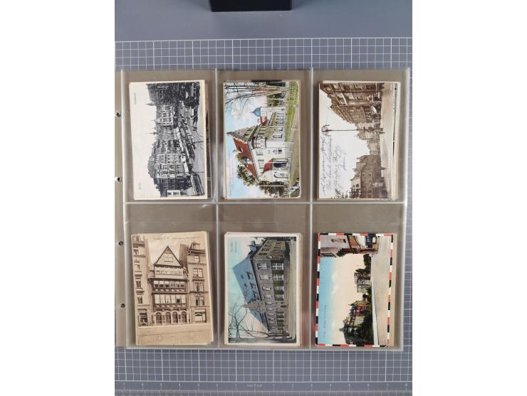 Deutschland: 1900/38, 534 Ansichtskarten, alles Topografie, meist Kaiserreich, nur bessere Ansichten (StraSen, Platze, Gebaud