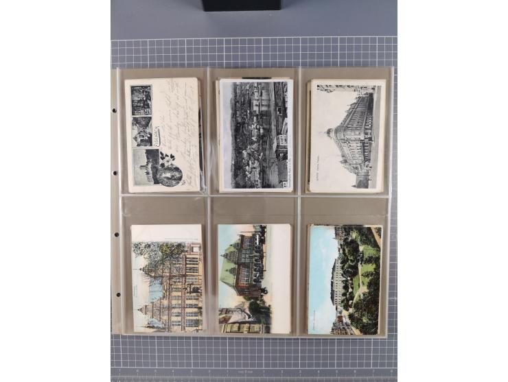 Deutschland: 1900/38, 534 Ansichtskarten, alles Topografie, meist Kaiserreich, nur bessere Ansichten (StraSen, Platze, Gebaud