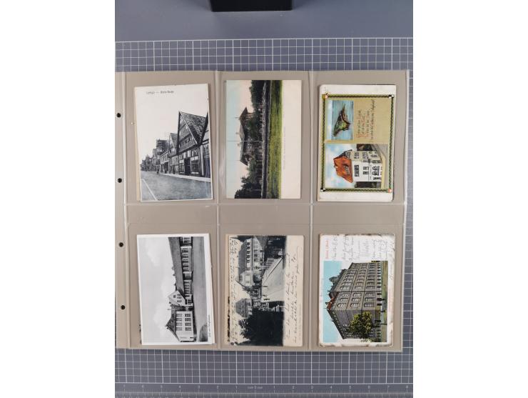 Deutschland: 1900/38, 534 Ansichtskarten, alles Topografie, meist Kaiserreich, nur bessere Ansichten (StraSen, Platze, Gebaud