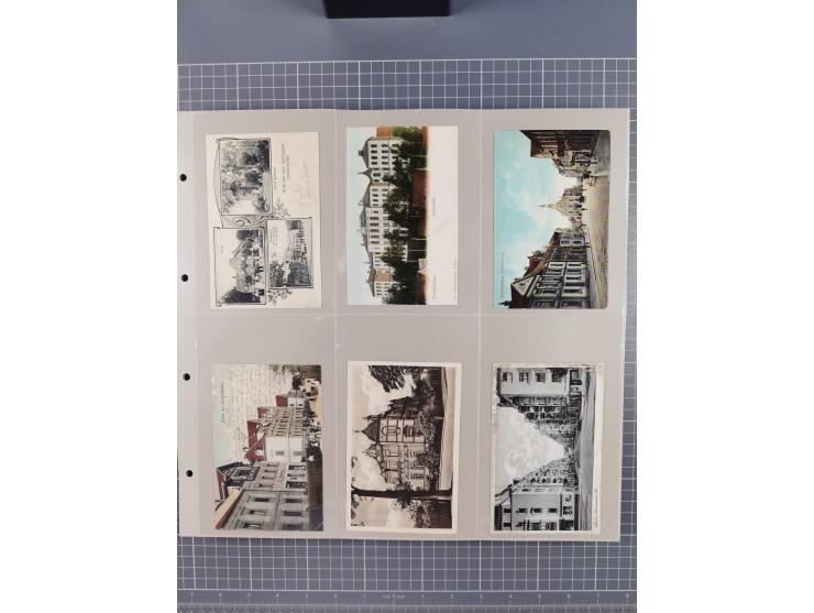 Deutschland: 1900/38, 534 Ansichtskarten, alles Topografie, meist Kaiserreich, nur bessere Ansichten (StraSen, Platze, Gebaud