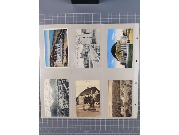 Deutschland: 1900/38, 534 Ansichtskarten, alles Topografie, meist Kaiserreich, nur bessere Ansichten (StraSen, Platze, Gebaud