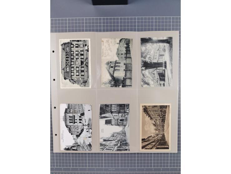 Deutschland: 1900/38, 534 Ansichtskarten, alles Topografie, meist Kaiserreich, nur bessere Ansichten (StraSen, Platze, Gebaud