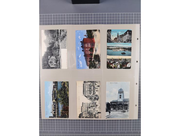 Deutschland: 1900/38, 534 Ansichtskarten, alles Topografie, meist Kaiserreich, nur bessere Ansichten (StraSen, Platze, Gebaud