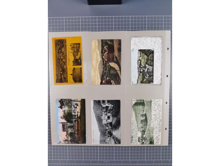 Deutschland: 1900/38, 534 Ansichtskarten, alles Topografie, meist Kaiserreich, nur bessere Ansichten (StraSen, Platze, Gebaud