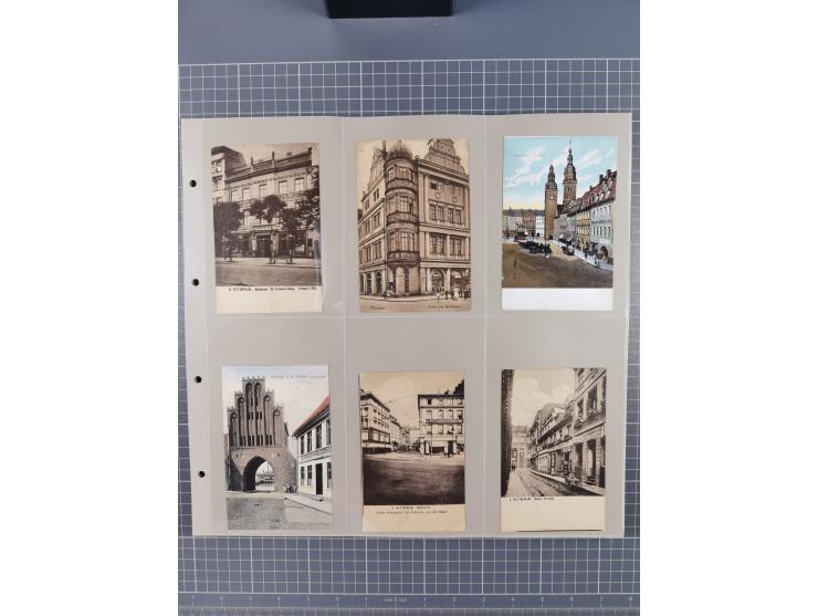 Deutschland: 1900/38, 534 Ansichtskarten, alles Topografie, meist Kaiserreich, nur bessere Ansichten (StraSen, Platze, Gebaud