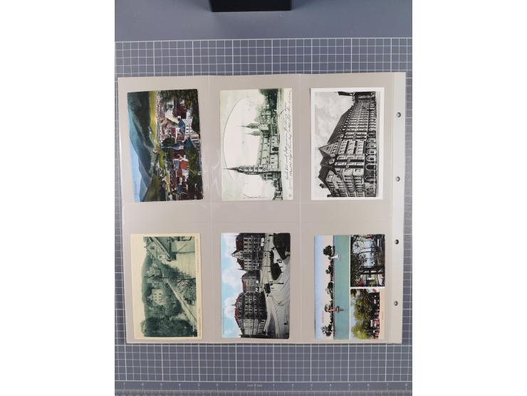 Deutschland: 1900/38, 534 Ansichtskarten, alles Topografie, meist Kaiserreich, nur bessere Ansichten (StraSen, Platze, Gebaud