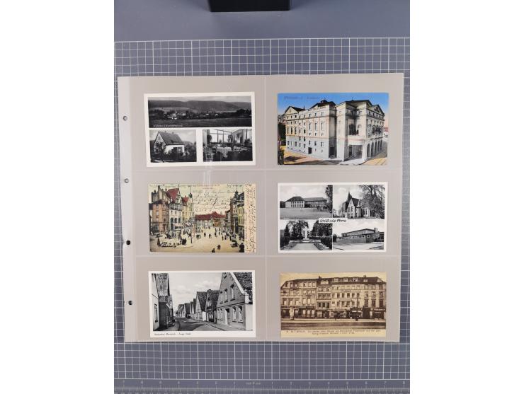 Deutschland: 1900/38, 534 Ansichtskarten, alles Topografie, meist Kaiserreich, nur bessere Ansichten (StraSen, Platze, Gebaud