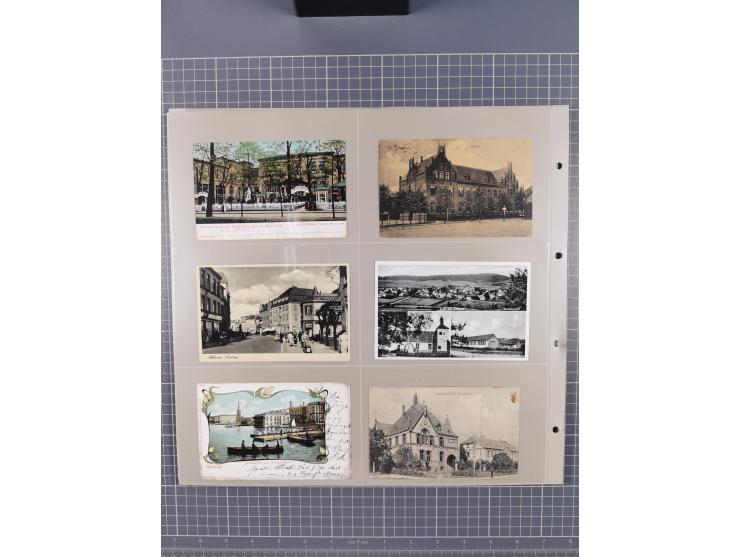 Deutschland: 1900/38, 534 Ansichtskarten, alles Topografie, meist Kaiserreich, nur bessere Ansichten (StraSen, Platze, Gebaud