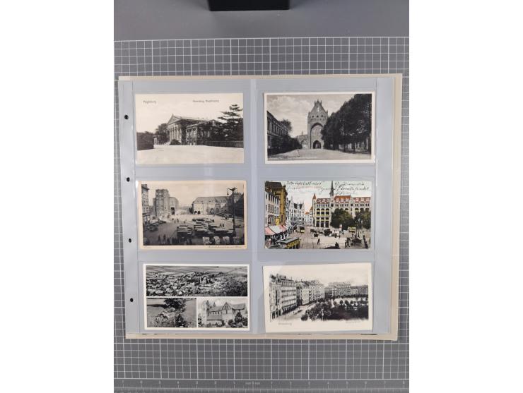 Deutschland: 1900/38, 534 Ansichtskarten, alles Topografie, meist Kaiserreich, nur bessere Ansichten (StraSen, Platze, Gebaud