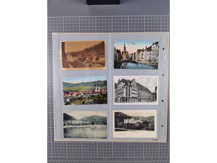 Deutschland: 1900/38, 534 Ansichtskarten, alles Topografie, meist Kaiserreich, nur bessere Ansichten (StraSen, Platze, Gebaud