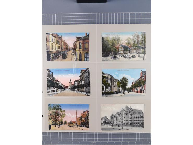 Deutschland: 1900/38, 534 Ansichtskarten, alles Topografie, meist Kaiserreich, nur bessere Ansichten (StraSen, Platze, Gebaud