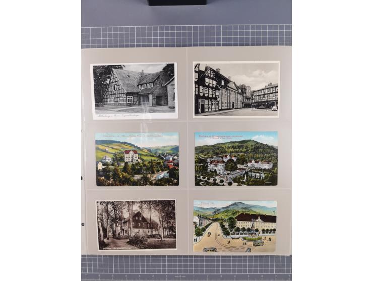 Deutschland: 1900/38, 534 Ansichtskarten, alles Topografie, meist Kaiserreich, nur bessere Ansichten (StraSen, Platze, Gebaud
