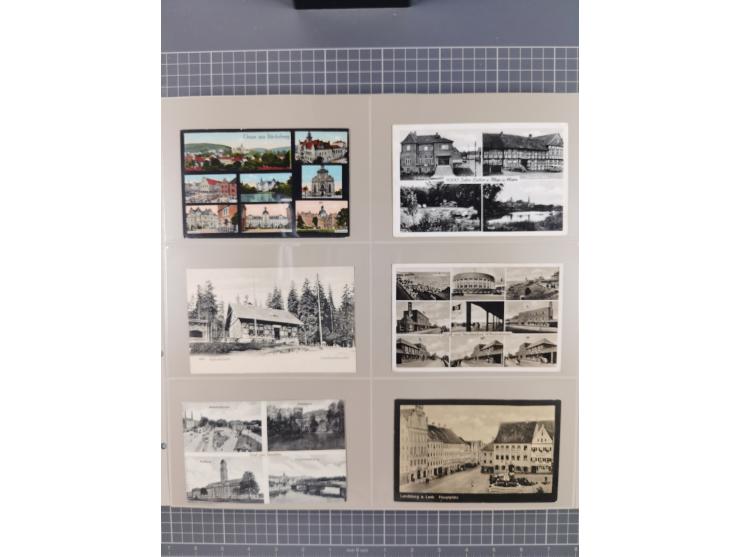 Deutschland: 1900/38, 534 Ansichtskarten, alles Topografie, meist Kaiserreich, nur bessere Ansichten (StraSen, Platze, Gebaud