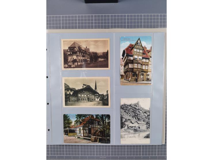 Deutschland: 1900/38, 534 Ansichtskarten, alles Topografie, meist Kaiserreich, nur bessere Ansichten (StraSen, Platze, Gebaud
