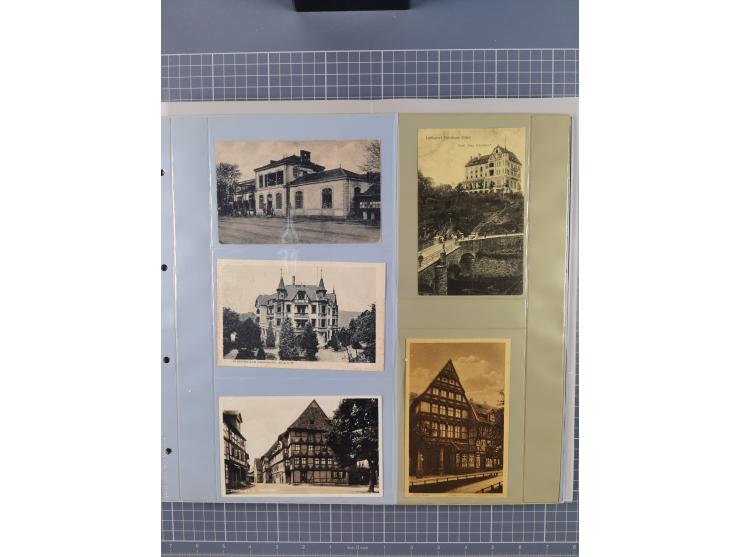 Deutschland: 1900/38, 534 Ansichtskarten, alles Topografie, meist Kaiserreich, nur bessere Ansichten (StraSen, Platze, Gebaud