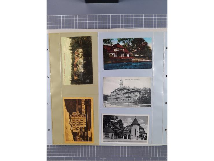 Deutschland: 1900/38, 534 Ansichtskarten, alles Topografie, meist Kaiserreich, nur bessere Ansichten (StraSen, Platze, Gebaud