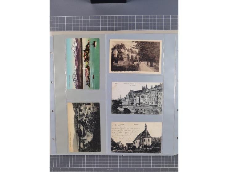 Deutschland: 1900/38, 534 Ansichtskarten, alles Topografie, meist Kaiserreich, nur bessere Ansichten (StraSen, Platze, Gebaud