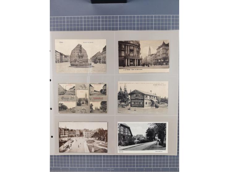 Deutschland: 1900/38, 534 Ansichtskarten, alles Topografie, meist Kaiserreich, nur bessere Ansichten (StraSen, Platze, Gebaud