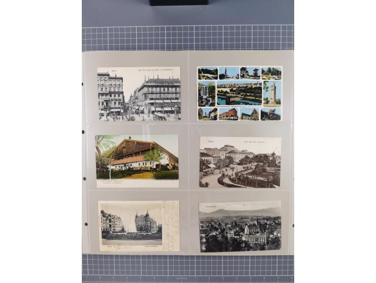 Deutschland: 1900/38, 534 Ansichtskarten, alles Topografie, meist Kaiserreich, nur bessere Ansichten (StraSen, Platze, Gebaud