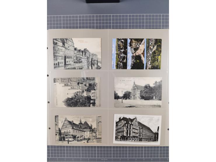 Deutschland: 1900/38, 534 Ansichtskarten, alles Topografie, meist Kaiserreich, nur bessere Ansichten (StraSen, Platze, Gebaud