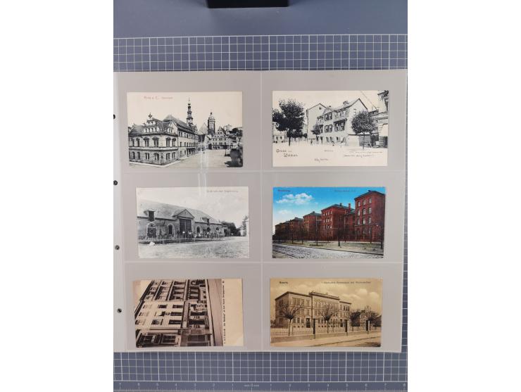 Deutschland: 1900/38, 534 Ansichtskarten, alles Topografie, meist Kaiserreich, nur bessere Ansichten (StraSen, Platze, Gebaud