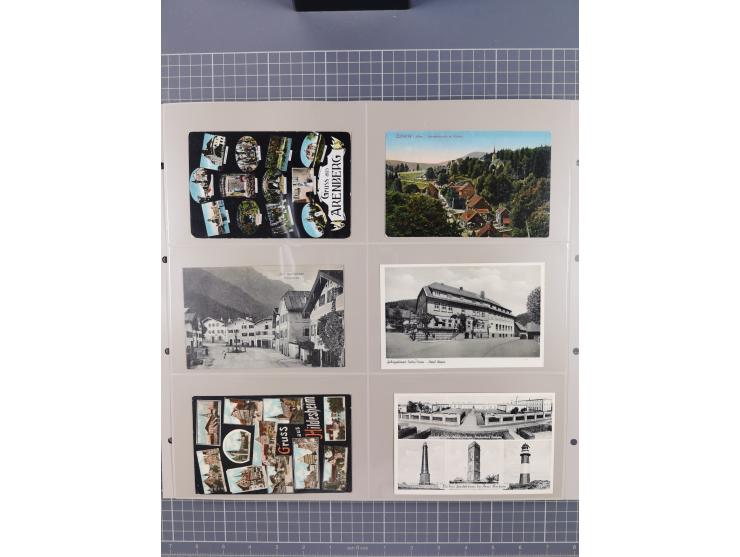 Deutschland: 1900/38, 534 Ansichtskarten, alles Topografie, meist Kaiserreich, nur bessere Ansichten (StraSen, Platze, Gebaud